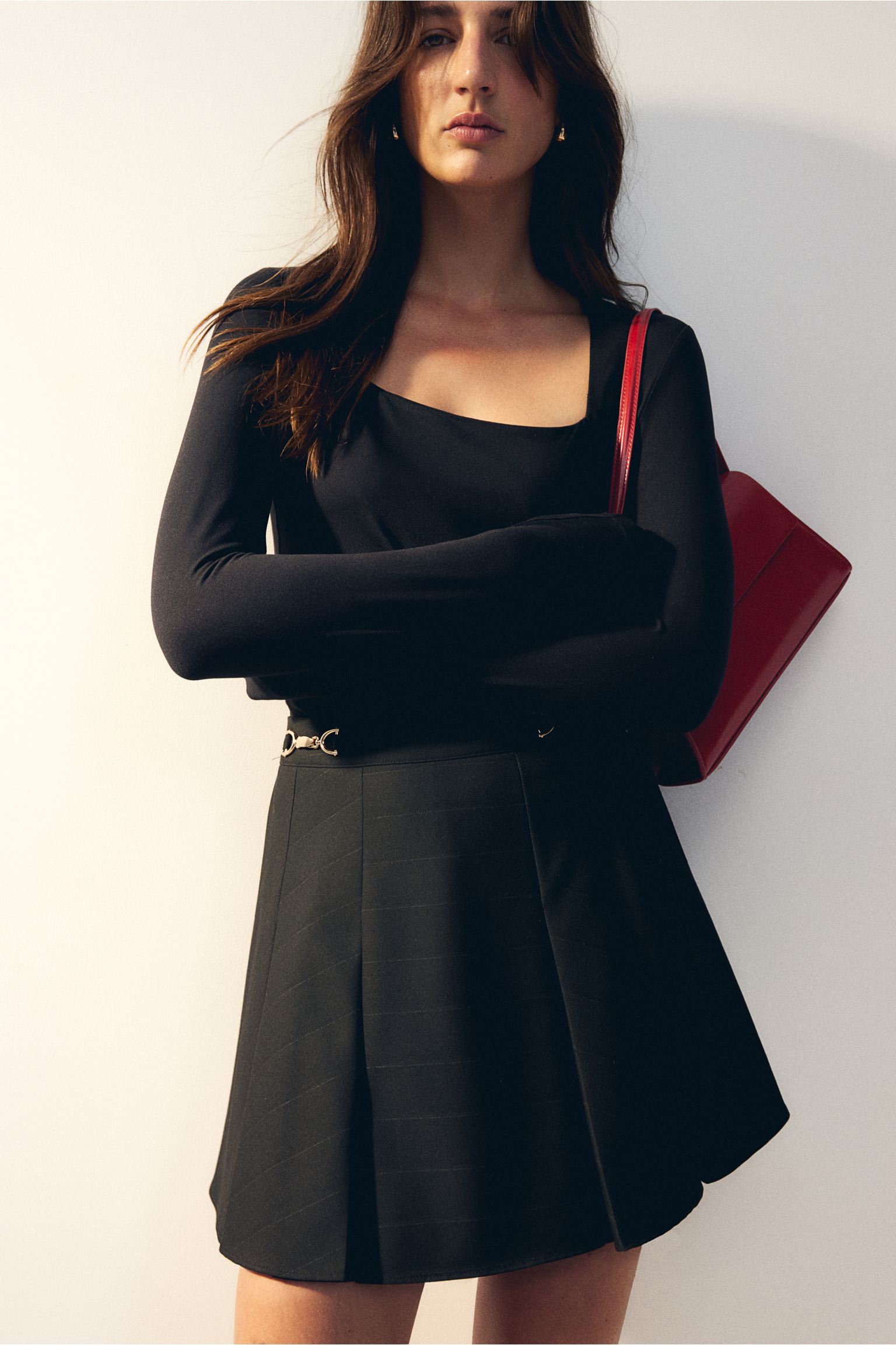 Long-sleeved jersey top 